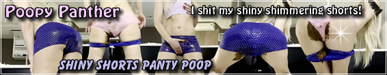 Shiny Shorts Panty Poop